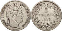 France 5 Francs Monnaie, Louis-Philippe, Strasbourg, Argent -