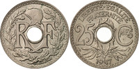 France 25 Centimes Monnaie, Lindauer, Copper-nickel, KM:867a -