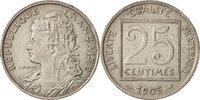 France 25 Centimes Monnaie, Patey, Paris, Nickel, KM:855 -