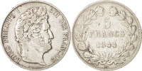 France 5 Francs Monnaie, Louis-Philippe, Lille, Argent, KM:749.13 -