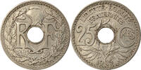 France 25 Centimes Monnaie, Lindauer, Nickel, Gadoury:379, KM:867 -