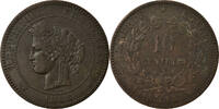 France 10 Centimes Monnaie, Cérès, Paris, Bronze, Gadoury:265a -