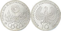 République fédérale allemande 10 Mark Monnaie, Hamburg, Argent -