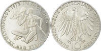 République fédérale allemande 10 Mark Monnaie, Hamburg, Argent -