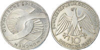 République fédérale allemande 10 Mark Monnaie, Hambourg, Argent -