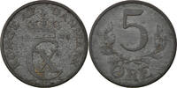 Danemark 5 Öre Monnaie, Christian X, Copenhagen, Zinc, KM:834a -