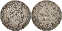 France 5 Francs Monnaie, Louis-Philippe, Lille, Argent, KM:749.13 -
