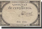 France 5 Livres Duval, 1793-10-31, KM:A76, Lafaurie:171 -