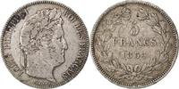 France 5 Francs Monnaie, Louis-Philippe, Paris, Argent, Gadoury:678 -