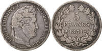 France 5 Francs Monnaie, Louis-Philippe, Bordeaux, Argent -