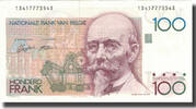 Belgique 100 Francs Billet, KM:142a -