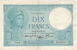 France 10 Francs Minerve, 706 P.82574, Fayette:7.25, KM:84 -