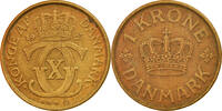 Danemark Krone Monnaie, Christian X, Copenhagen, Aluminum-Bronze -