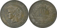 France 10 Centimes Monnaie, Cérès, Paris, Bronze, Gadoury:265a -