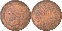 France 10 Centimes Monnaie, Cérès, Paris, Bronze, Gadoury:265a -