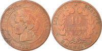 France 10 Centimes Monnaie, Cérès, Paris, Bronze, KM:815.1 -