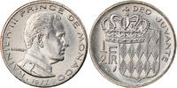 Monaco 1/2 Franc Monnaie, Rainier III, Nickel, Gadoury:MC 149 -
