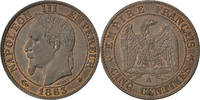 France 5 Centimes Monnaie, Napoleon III, Napoléon III, Paris -