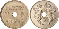 France 4 Centimes Monnaie, Nickel, Gadoury:259.3 -