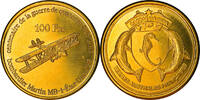 France 100 Francs Monnaie, Bassas da India, Bronze-Aluminium -