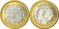 France 200 Francs Monnaie, Bassas da India, Bi-Metallic -