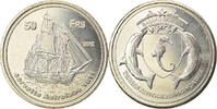 France 50 Francs Monnaie, Bassas da India, Cupro-nickel Aluminium -