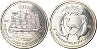 France 50 Francs Monnaie, Tromelin, Cupro-nickel Aluminium -