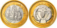 France 200 Francs Monnaie, Europa, Bi-Metallic -