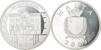 Malte 10 Euro La Castellania, Paris, BE, Argent, KM:133 -