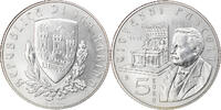 Saint Marin 5 Euro San Marino, Giovanni Pascoli, Rome, Argent, KM:520 -