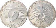 République fédérale allemande 10 Mark Monnaie, Munich, Argent -