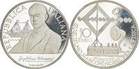 Italie 10 Euro Guglielmo Marconi, Rome, BE, Argent, KM:317 -