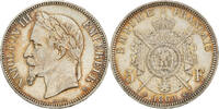 France 5 Francs Monnaie, Napoleon III, Strasbourg, Fautée -