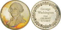 France Medaille French Fifth Republic, George Washington, Gilbert Stuart -