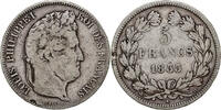 France 5 Francs Monnaie, Louis-Philippe, Lyon, Argent, Gadoury:678 -