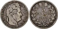 France 5 Francs Monnaie, Louis-Philippe, Strasbourg, Argent -