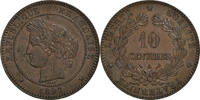France 10 Centimes Monnaie, Cérès, Paris, Bronze, Gadoury:265a -