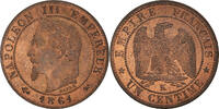 France Centime Monnaie, Napoleon III, Bordeaux, Bronze, Gadoury:87 -