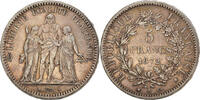 France 5 Francs Monnaie, Hercule, Paris, Argent, Gadoury:745a -