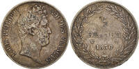 France 5 Francs Monnaie, Louis-Philippe, Lille, Argent -