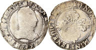 France Demi Franc Monnaie, Henri III, Angers, Argent, Sombart:4716 -