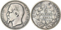 France 2 Francs Monnaie, Napoleon III, Paris, Argent, Gadoury:523 -