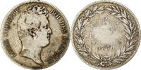 France 5 Francs Monnaie, Louis-Philippe, Lille, Sans le I, Argent -
