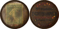 France 5 Centimes Monnaie, Escoffier & Hamelin MORLAIX, Timbre-Monnaie -