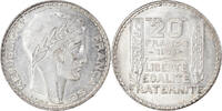 France 20 Francs Monnaie, Turin, Paris, Argent, Gadoury:852 -