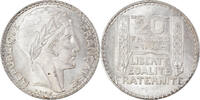 France 20 Francs Monnaie, Turin, Paris, Argent, Gadoury:852 -