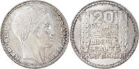 France 20 Francs Monnaie, Turin, Paris, Argent, Gadoury:852, KM:879 -