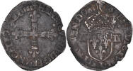 France 1/4 Ecu Monnaie, Henri III, Nantes, Argent, Sombart:4662 -
