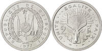 Dschibuti Münze, UNZ, Aluminium, KM:E2 2 Francs 1977 UNZ