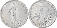 France 50 Centimes Monnaie, Semeuse, Paris, Argent, Gadoury:420 -